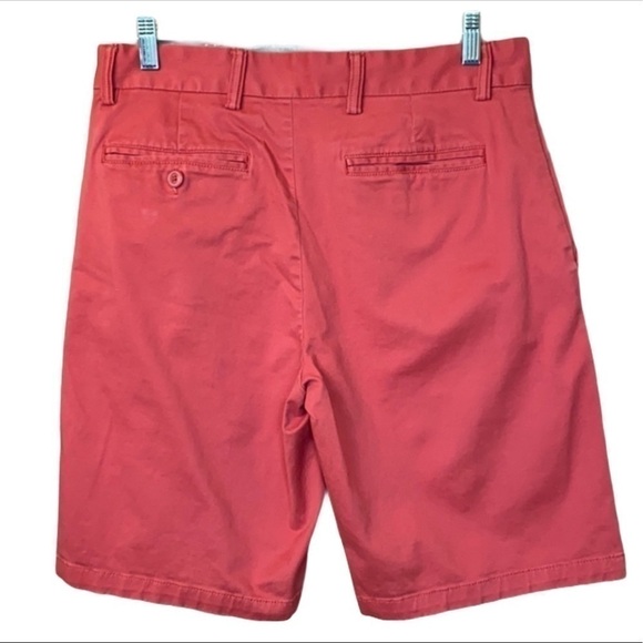 Old NAVY Men’s Salmon Colored Flat Front Shorts - Picture 2 of 5
